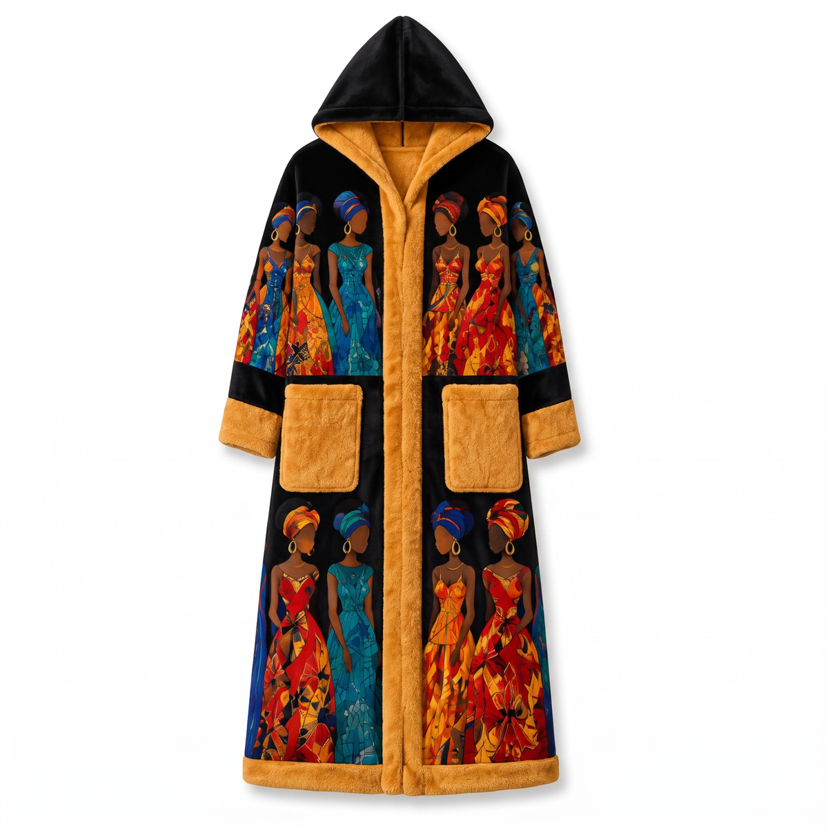 Crown Heated Robe in Yellow